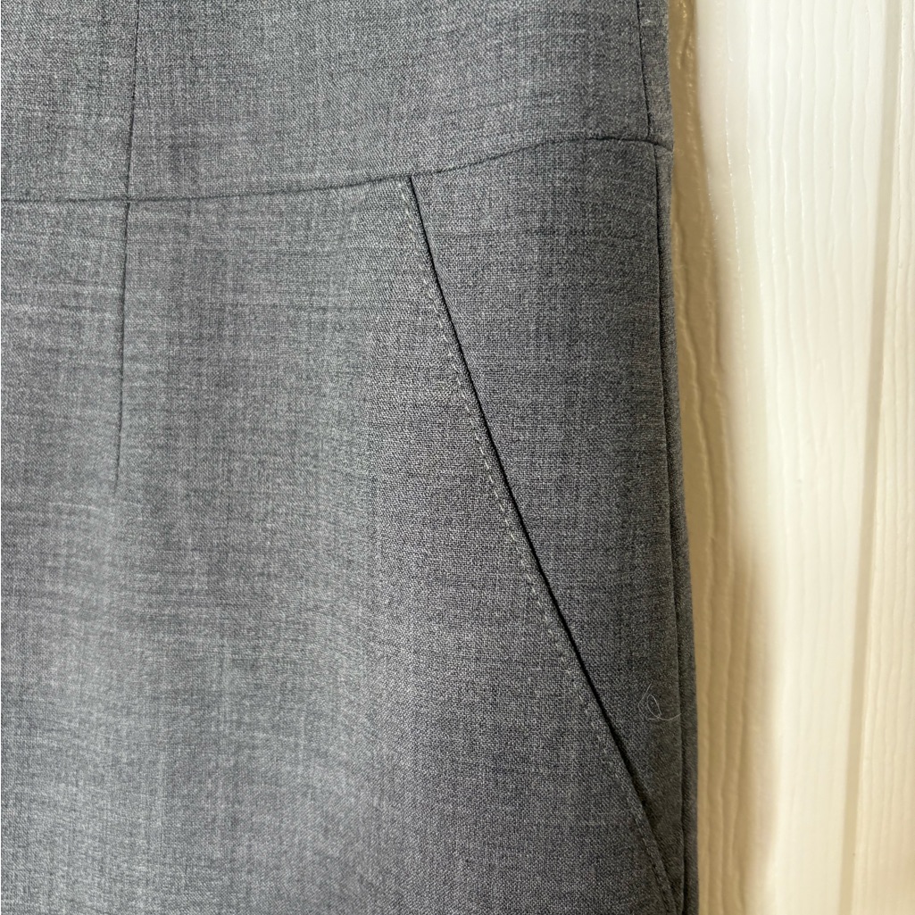 Banana Republic Charcoal Stretch Pencil Skirt Sz 8